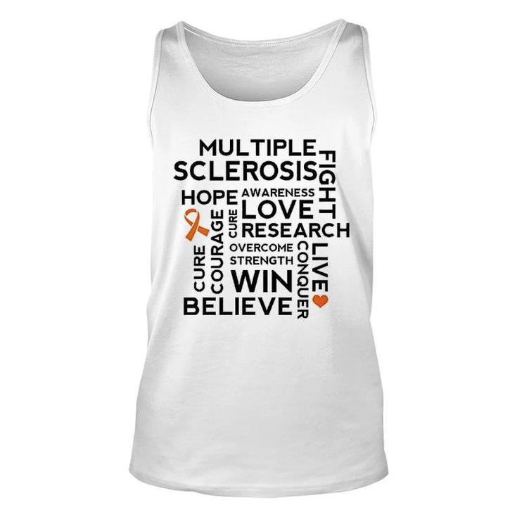 Multiple Sclerosis Ms Awareness Walk Unisex Tank Top
