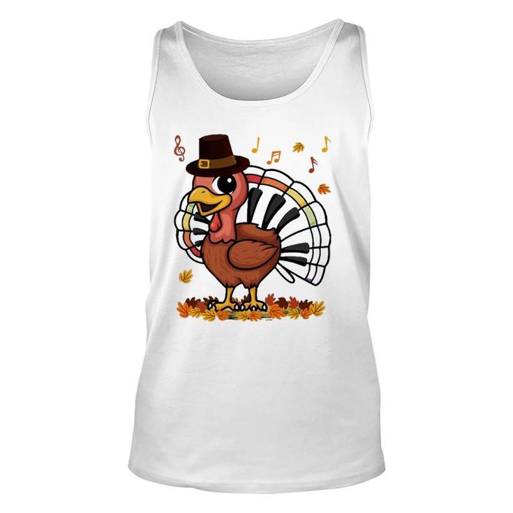 Music Piano Teachers Music Turkey Costume Happy Thanksgiving Tank Top