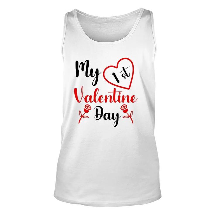 My 1St Valentine Day Couple Valentine Valentine White Unisex Tank Top
