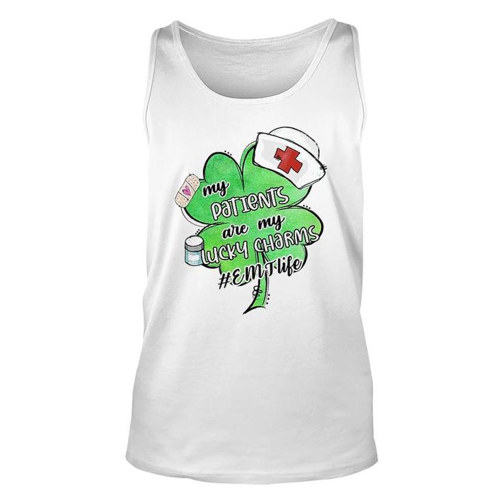 My Patients Are My Lucky Charm Emt Unisex Tank Top