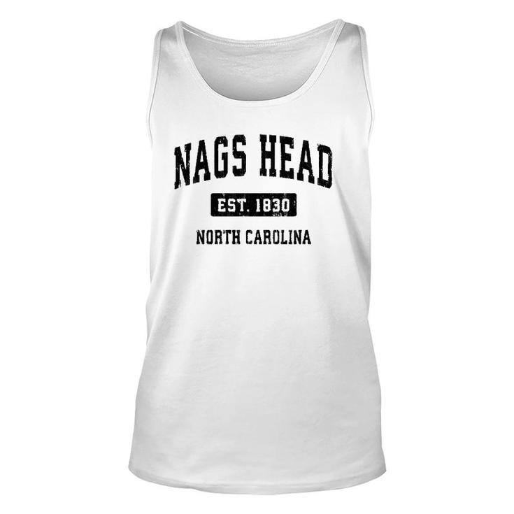 Nags Head North Carolina Nc Vintage Sports Black Tank Top