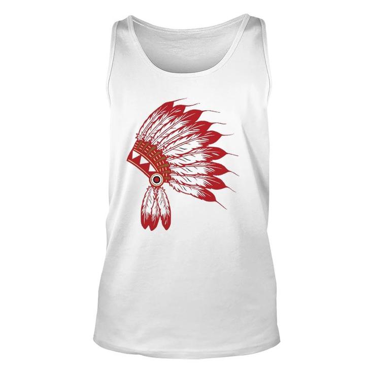 Native American Headdress Tribes Gift Native Indian Unisex Tank Top