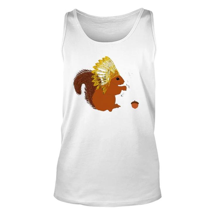 Native American Squirrel Indian Chief Pride Rodent Headdress Tank Top