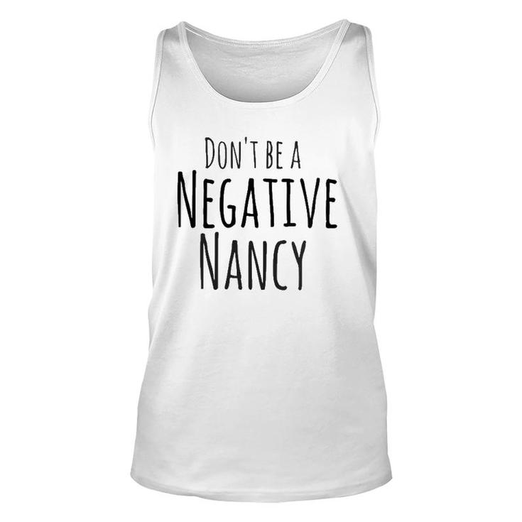 Womens Negative Nancy Positive Thoughts Mental Health V-Neck Tank Top