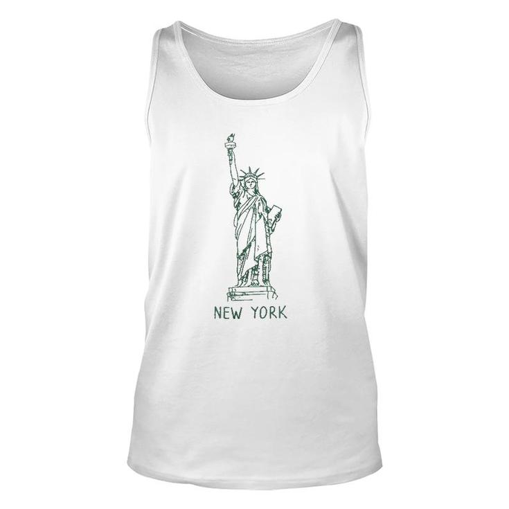 New York City Statue Of Liberty 4Th Of July Usa Unisex Tank Top