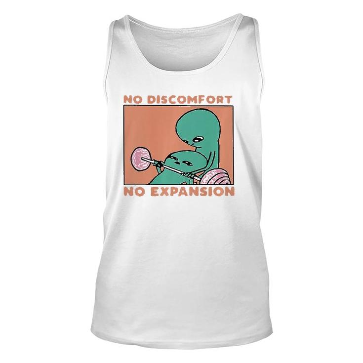 No Discomfort No Expansion Funny Training  Unisex Tank Top