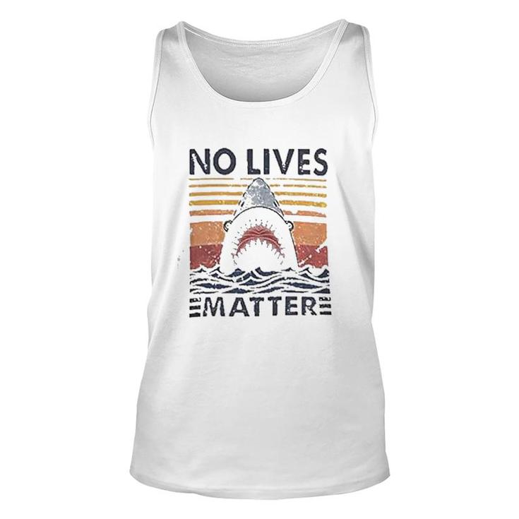 No Lives Matters Shark Graphic Unisex Tank Top