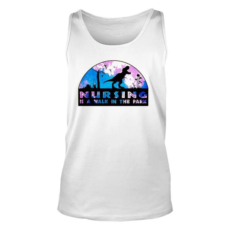 Nursing Is A Walk In The Park Funny Trending Gift For Nurse Unisex Tank Top