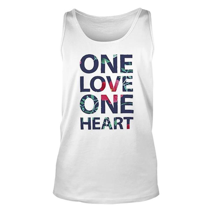 One Love One Heart Beautiful Marley Hippie Unisex Tank Top