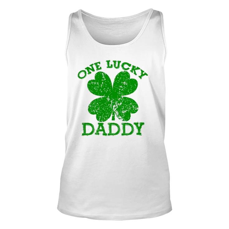 One Lucky Daddy Vintage St Patricks Day Men Unisex Tank Top