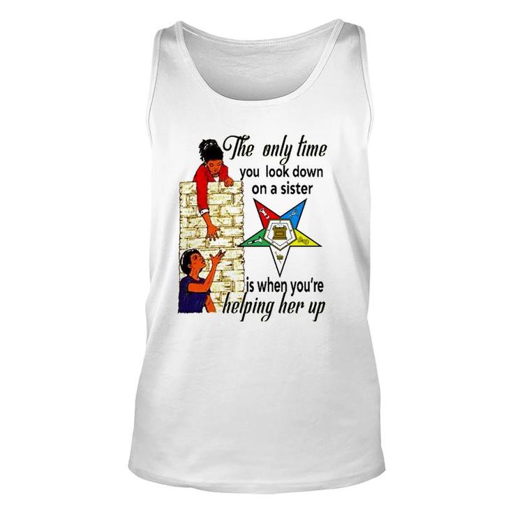Order Of The Eastern Star Oes Ring Diva Sisters Of Color  Unisex Tank Top