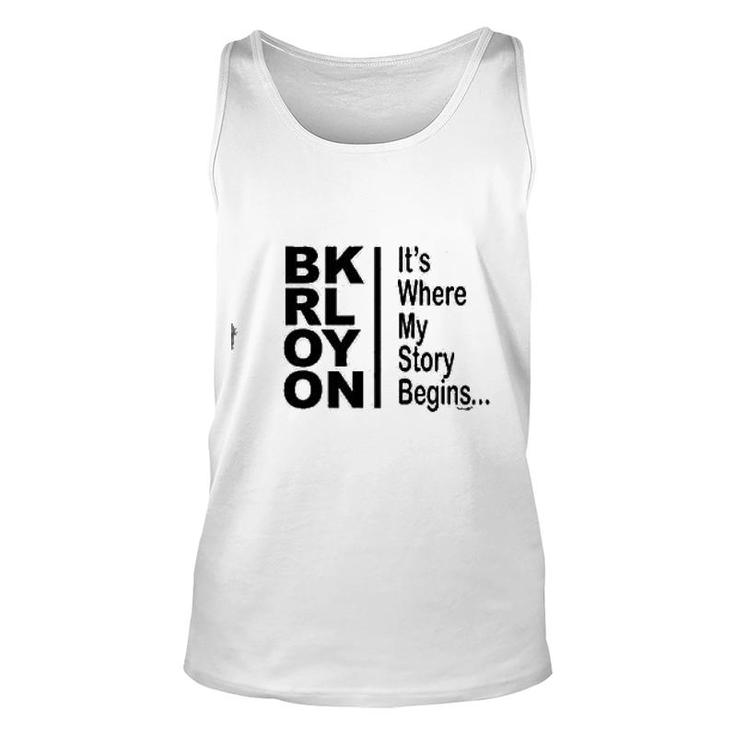 Owndis Brooklyn Its Where My Story Begins Unisex Tank Top