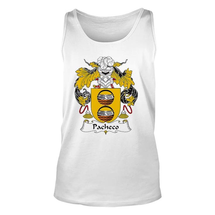 Pacheco Coat Of Arms Family Crest Unisex Tank Top