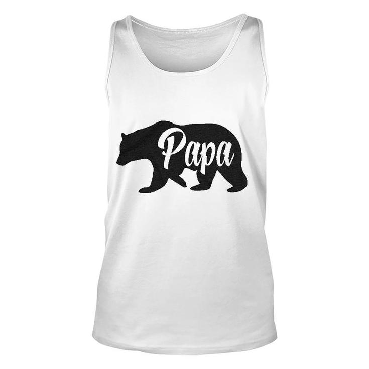  Papa Bear Funny Gifts For Birthday Unisex Tank Top