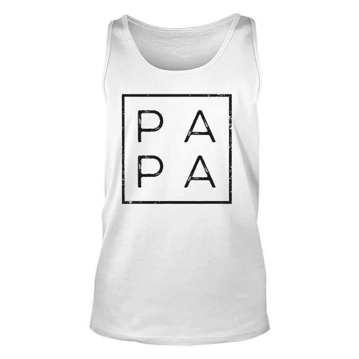 Mens Papa Fathers Day Present For Dad Papa Grandpa Dada Tank Top