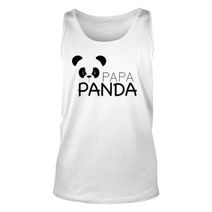 Papa Panda Panda Lover Proud Daddy Gift Unisex Tank Top