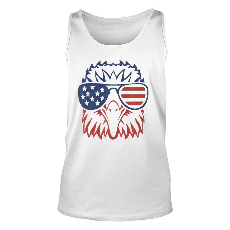 Patriotic Eagle 4Th Of July Usa American Flag Unisex Tank Top
