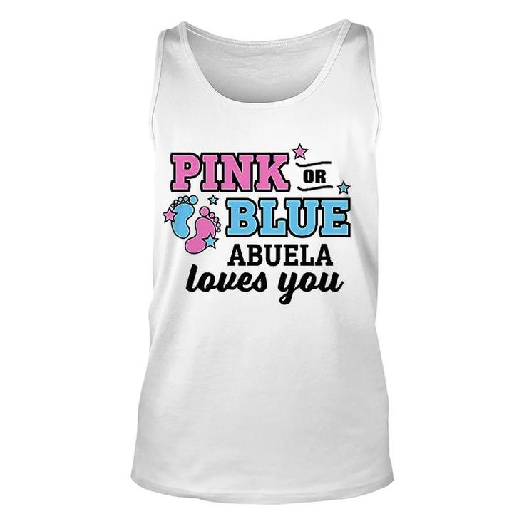 Pink Or Blue Abuela Loves You Unisex Tank Top