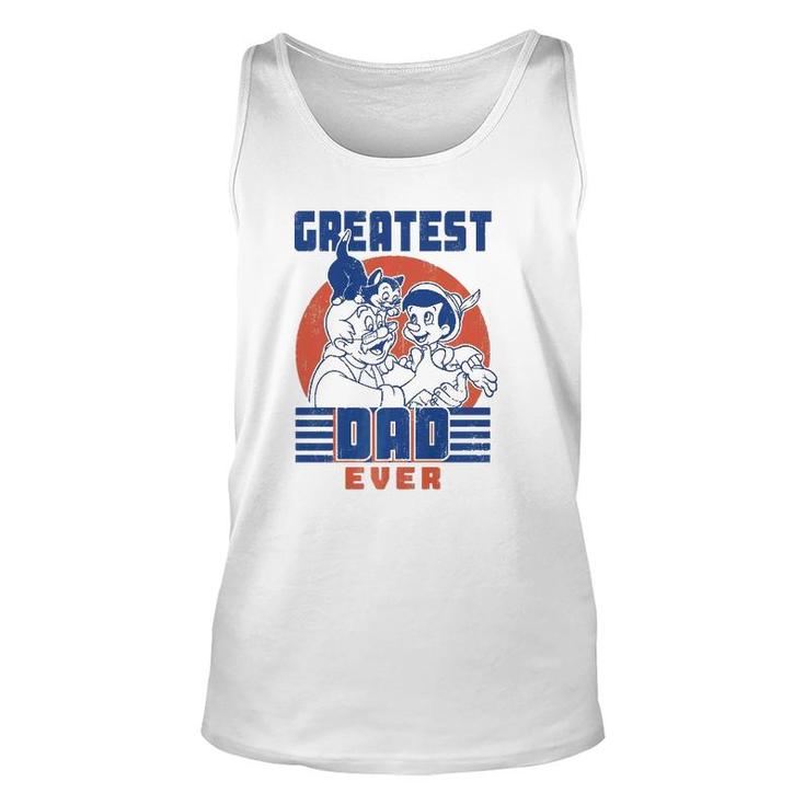 Pinocchio And Geppetto Greatest Dad Ever No Lie  Unisex Tank Top