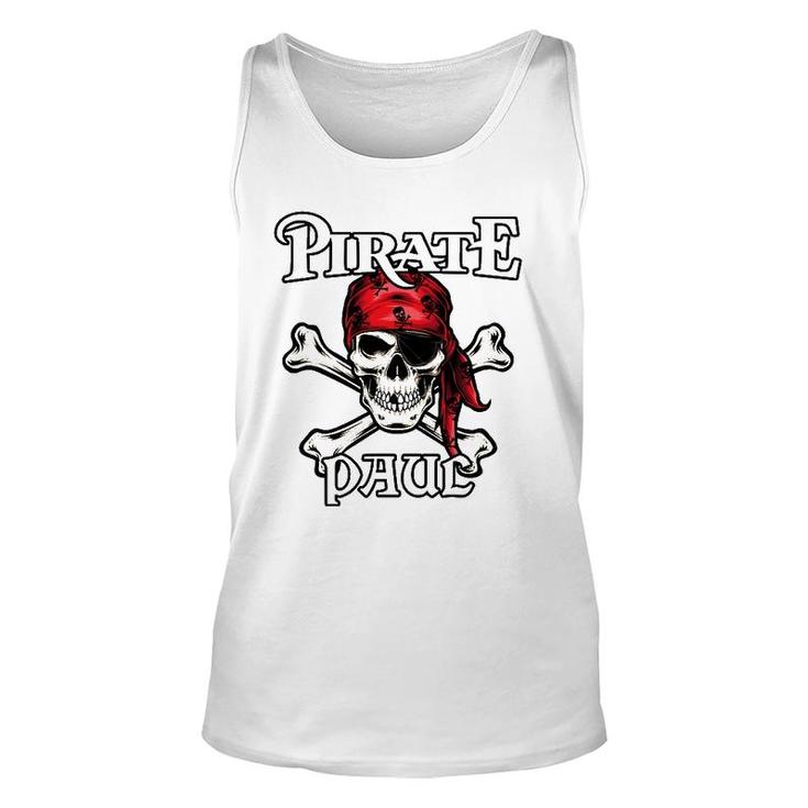 Pirate Paul Pirate Halloween Costume Unisex Tank Top