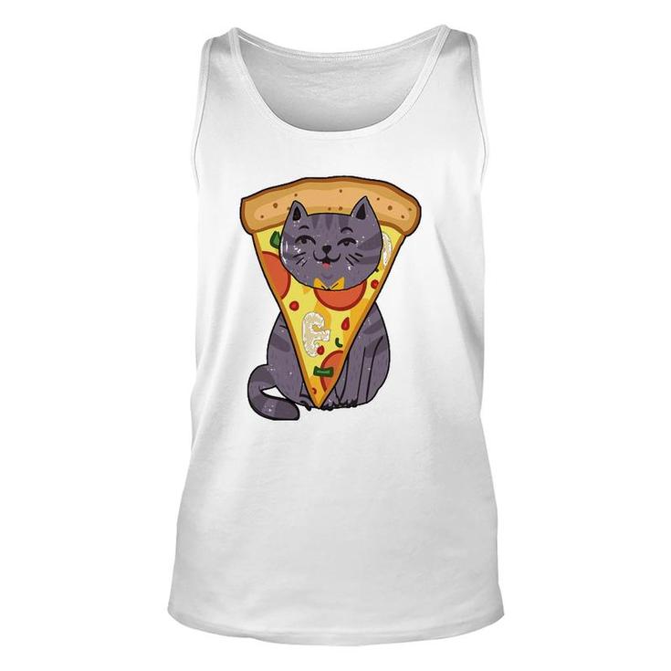Pizza Cat Foodie Pet Lover Unisex Tank Top