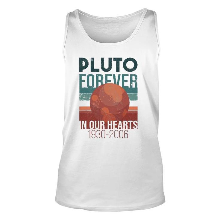 Pluto Planet Forever In Our Hearts Never Forget Unisex Tank Top