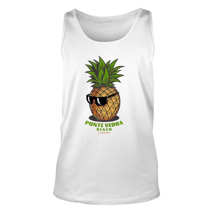 Ponte Vedra Beach Florida Fl Cute Pineapple Sunglasses Premium Tank Top