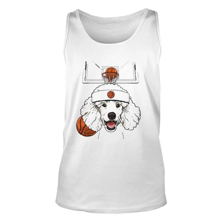 Poodle Basketball Dog Lovers Basketball Player  Unisex Tank Top