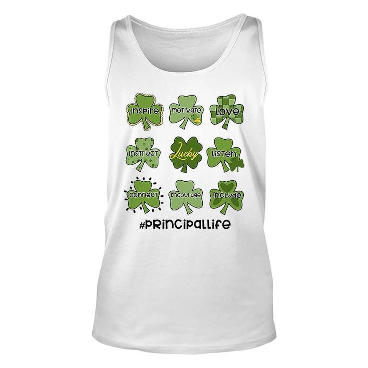 Principal Lucky Shamrock Patricks Day Unisex Tank Top