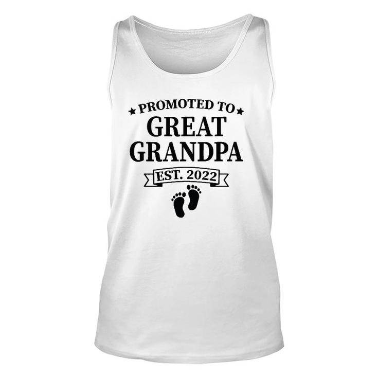 Mens Promoted To Great Grandpa Est 2022, Baby Announcement Tank Top