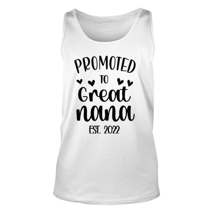 Womens Promoted To Great Nana Est 2022 New Great Nana Soon To Be Tank Top