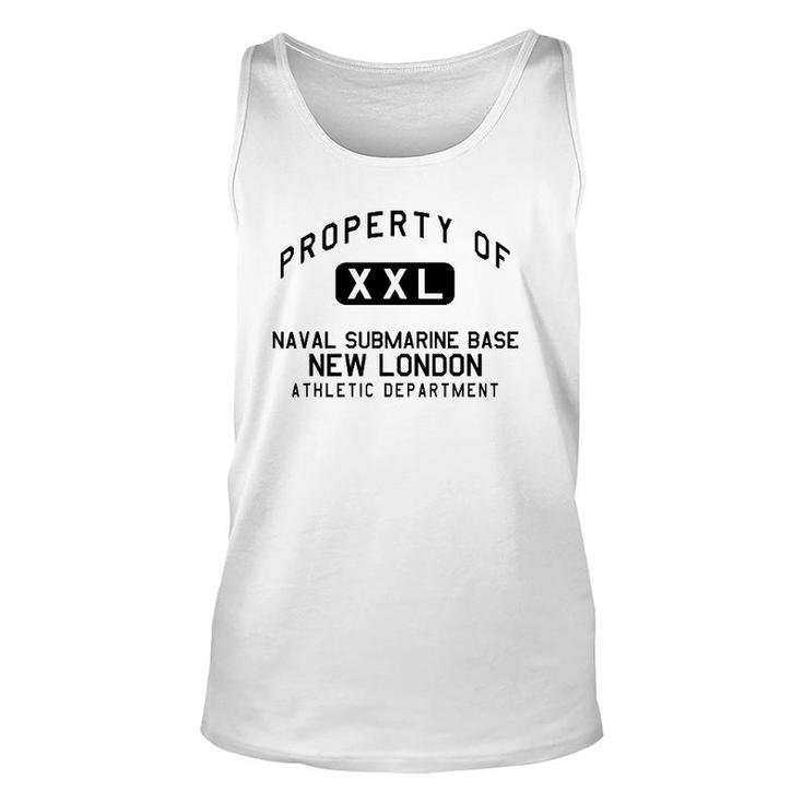 Property Of Naval Submarine Base New London Athletic Department Tank Top