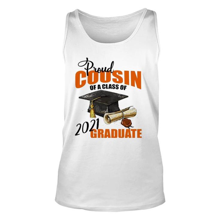 Proud Cousin Of A Class Of 2021 Graduate Gift Unisex Tank Top