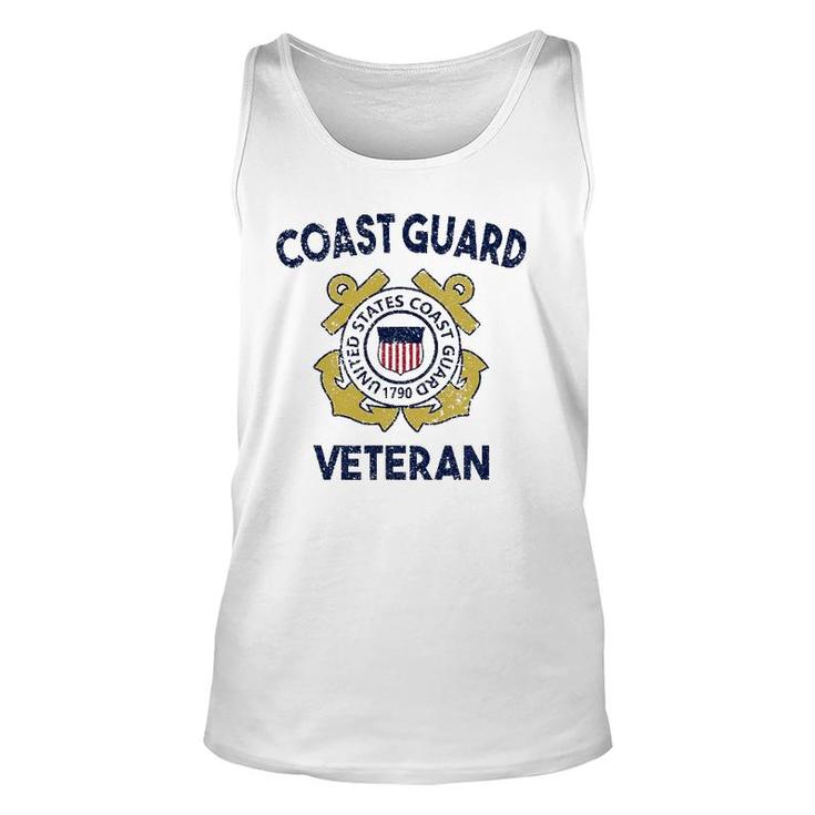 Proud Us Coast Guard Veteran Military Pride Unisex Tank Top