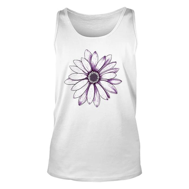 Purple Daisy Flower Lovers Gift Unisex Tank Top