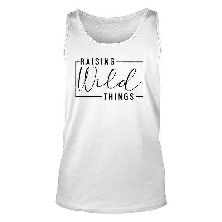 Raising Wild Thing Mother's Day Mom Present Father's Day Dad Tank Top
