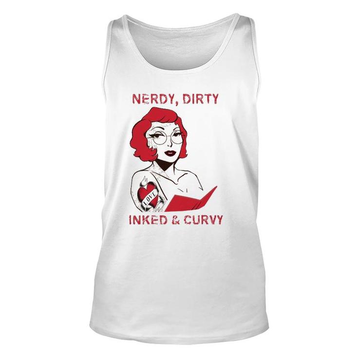 Reader Dirty Inked Curvaceous Tattoo Lady Unisex Tank Top