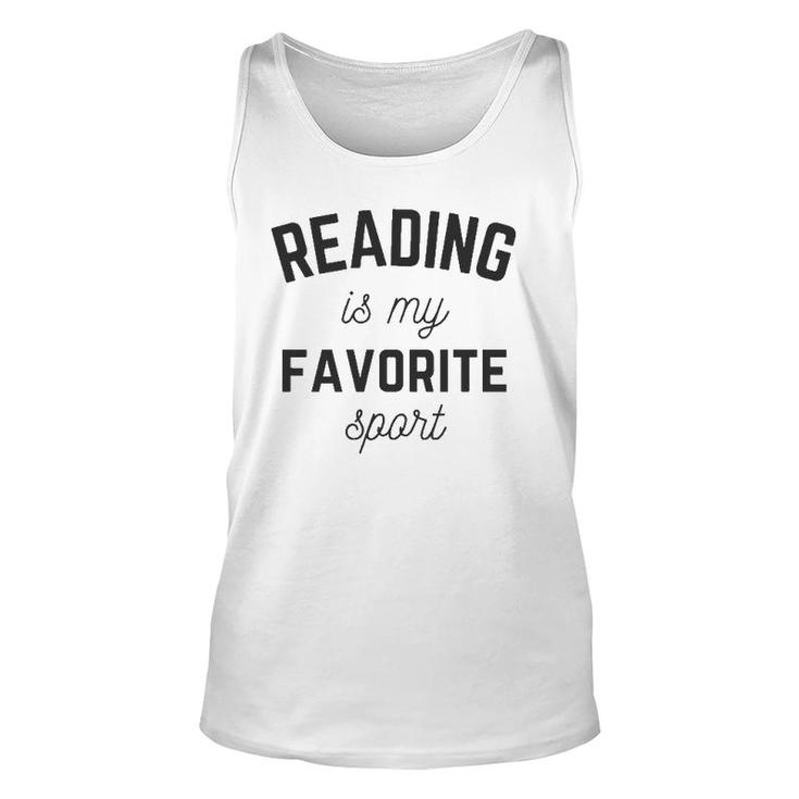 Reading Is My Favorite Sport Book Chapter Reader Tank Top