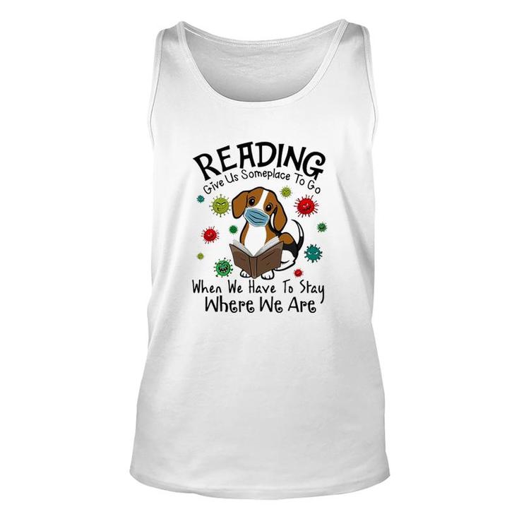 Reading Give Us Some Place To Go Unisex Tank Top