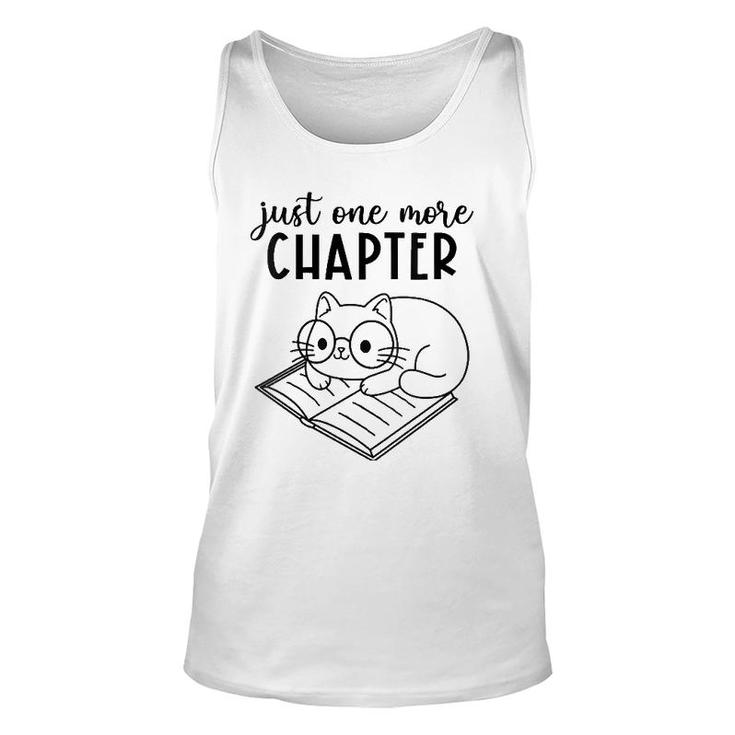 Womens Reading Quote For Book Lovers Just One More Chapter V-Neck Tank Top