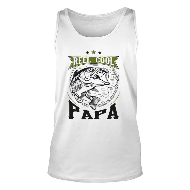 Reel Cool Papa For Cool Fisherman Dad Unisex Tank Top