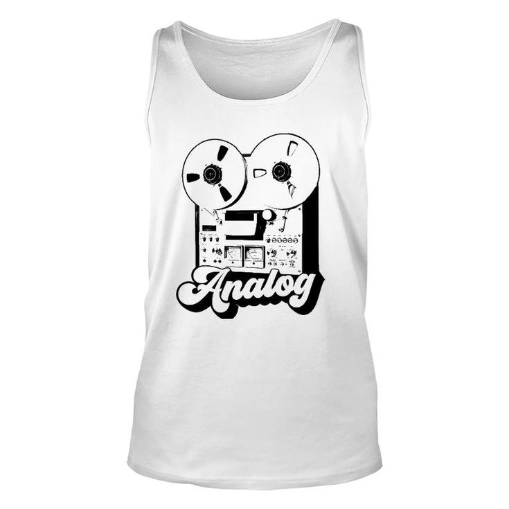 Reel To Reel Magnetic Tape Player Recorder Unisex Tank Top
