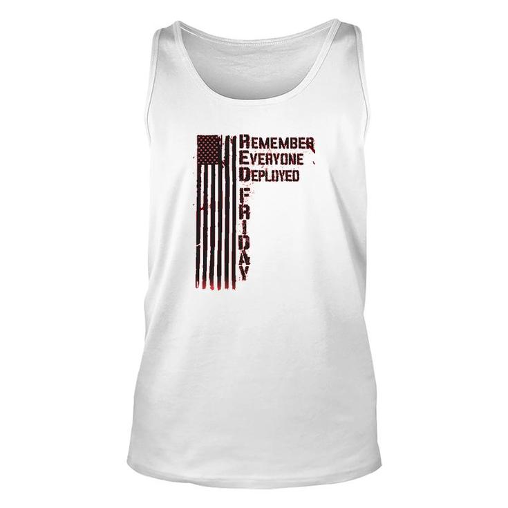 Remember Everyone Deployed Red Friday Unisex Tank Top