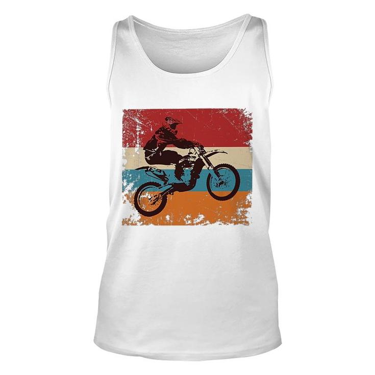 Retro Off Road Motorcycle Motocross Unisex Tank Top