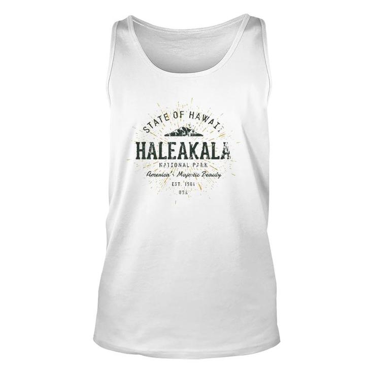 Retro Style Vintage Haleakala National Park Unisex Tank Top