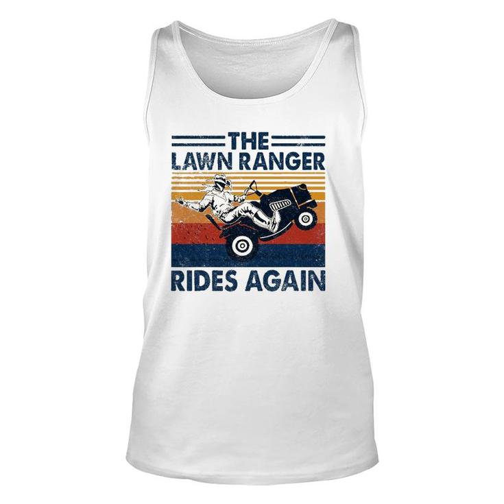 Retro Vintage The Lawn Ranger Rides Again Unisex Tank Top
