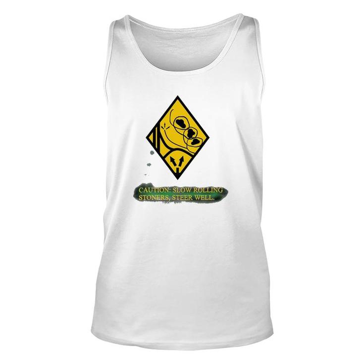 Rolling Stoners Warning Sign Unisex Tank Top