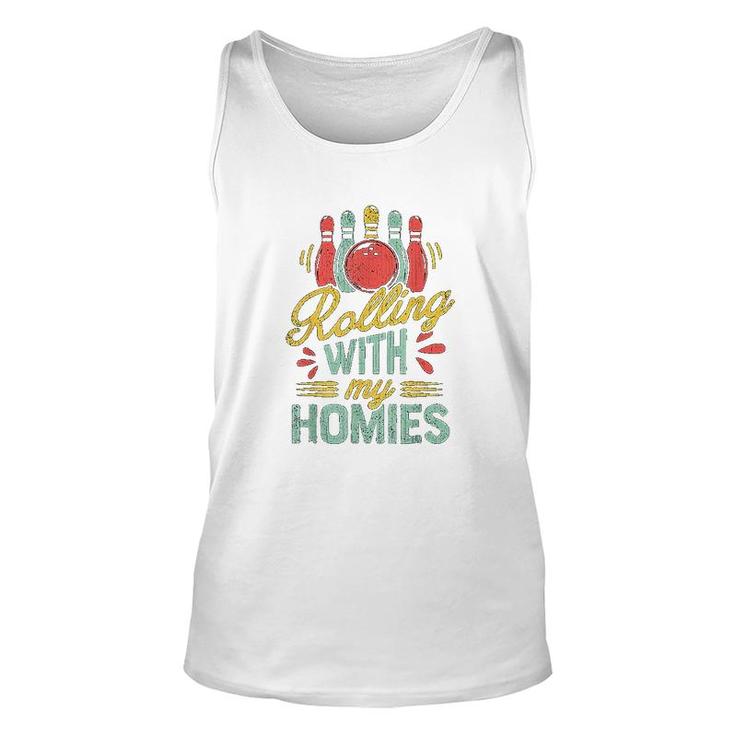 Rolling With My Homies Bowling Unisex Tank Top