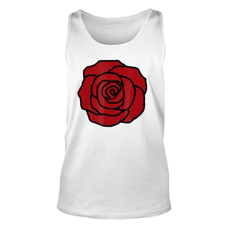 Rose Flower Red Rose Unisex Tank Top