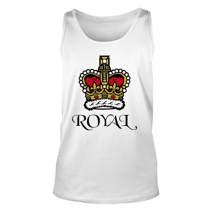 Royal Crown Of King Queen Unisex Tank Top